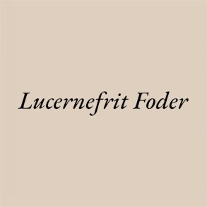 Lucernefrit Foder