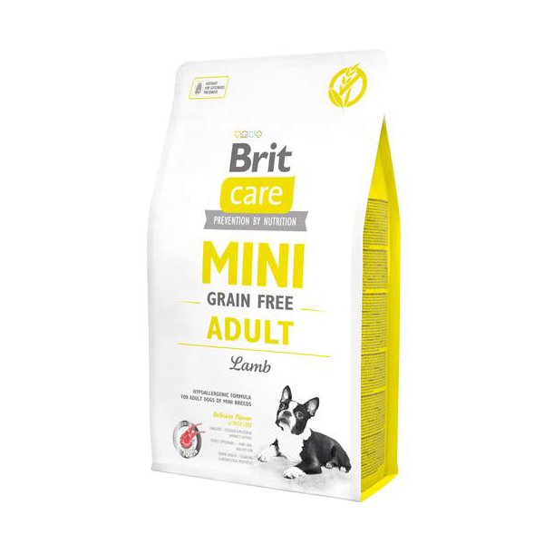 Brit Care Mini Grain Free Adult - lamb (gul)