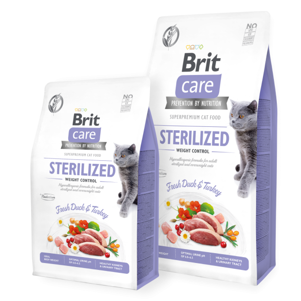 Brit Care Cat GF Sterilized Weight Control (lilla)