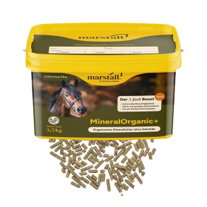 Marstall MineralOrganic+ er et mineraltilskud med h�j bio-tilg�ngelighed og organiske sporelementer 
