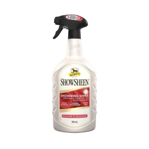 Absorbine ShowSheen Hair Polish & Detangler &ndash; glansspray til heste, der plejer pelsen og g�r man og hale lettere at rede ud.