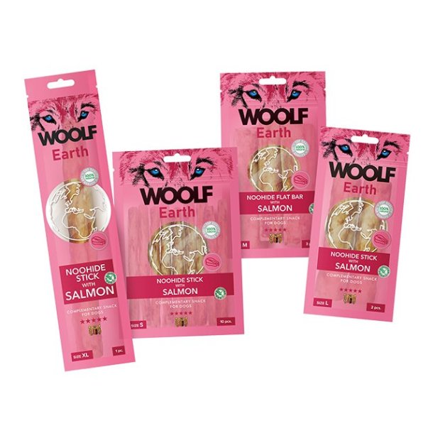 Woolf Earth Noohide Sticks Salmon