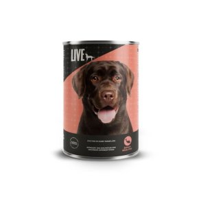 LIVE Dog Vdfoder Laks/Hvid Fisk 395g dse